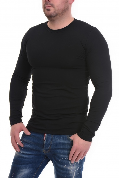 Класическа Мъжка Тениска Дълъг ръкав Памук Ликра 1-131
